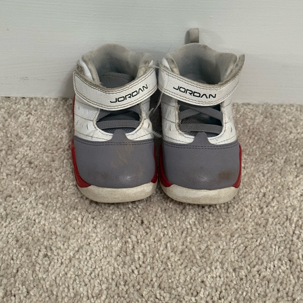 Nike Air Jordan Velocity - White, Gray, and Red